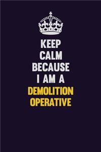 Keep Calm Because I Am A Demolition Operative