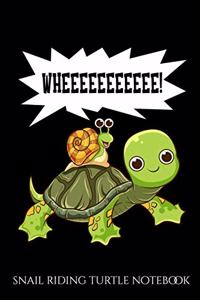 Snail Riding Turtle Notebook