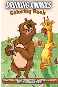 Drinking Animals Coloring Book