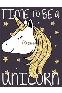 Time to be a unicorn sketchbook