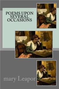 Poems upon several occasions