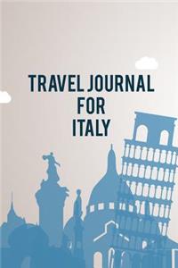 Travel Journal For Italy