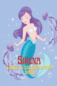 Sirena Libro de Colorear para Niños