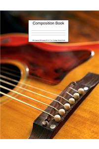 Composition Book 100 Sheets/200 Pages/8.5 X 11 In. College Ruled/ Violin