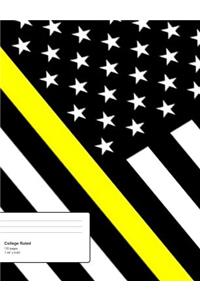 Thin Yellow Line Composition Notebook