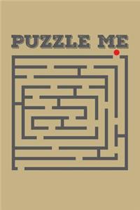 Puzzle Me: Blank Lined Journal to Write in - Ruled Writing Notebook