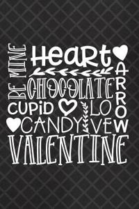 Heart: Blank Lined Notebook Journal Diary Composition Notepad 120 Pages 6x9 Paperback Black