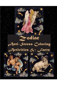 Zodiac Anti-Stress Coloring, Activities, & Facts