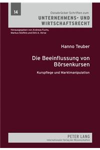 Die Beeinflussung Von Boersenkursen