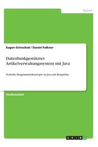 Datenbankgestütztes Artikelverwaltungssystem mit Java