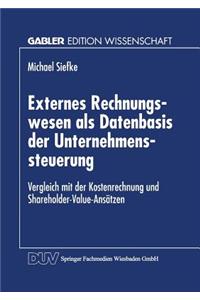 Externes Rechnungswesen ALS Datenbasis Der Unternehmenssteuerung