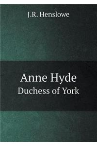Anne Hyde Duchess of York