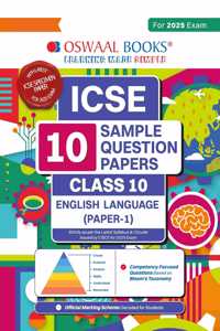 Oswaal ICSE | 10 Sample Question Papers | Class 10 | English-1 (For 2025 Exam)