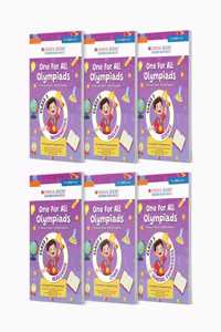Oswaal One For All Olympiad Previous Years' Solved Papers Class 3 (Set of 6 Books) Maths, English, Science, Reasoning, Cyber & General Knowledge (For 2025 Exam)