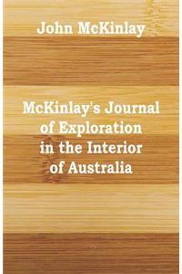 McKinlay's Journal of Exploration in the Interior of Australia