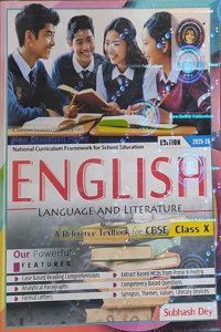 English Reference Text Book for Class-10 By Subhash Dey Based on New Education Policy CBSE And NCERT