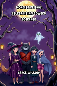 Monster Friends Celebrate Halloween Together