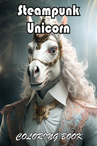 Steampunk Unicorn Coloring Book