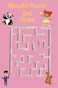 Maze and Puzzeles Book for kids