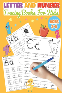 Letter And Number Tracing Books For Kids Ages 3-5