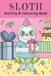 Sloth Activity & Colouring Book