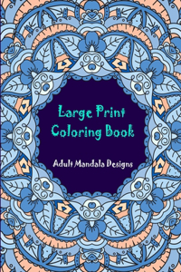 Large print coloring book
