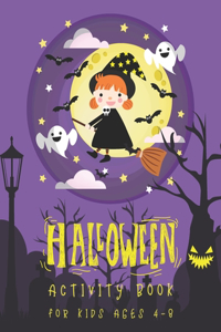 Halloween Activity Book for Kids Ages 4-8