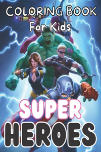 Super Hero coloring book for kids