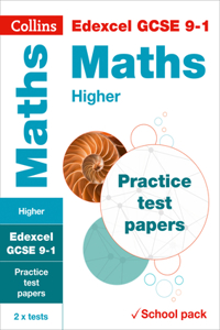 Collins GCSE 9-1 Revision - Edexcel GCSE Maths Higher Practice Test Papers
