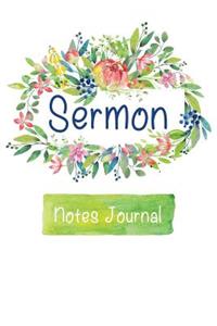 Sermon Notes Journal.