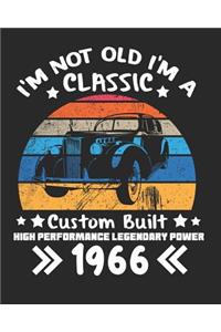 I'm Not Old I'm a Classic Custom Built High Performance Legendary Power 1966