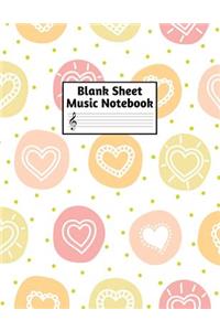 Blank Sheet Music Notebook