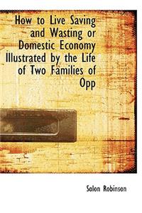 How to Live Saving and Wasting or Domestic Economy Illustrated by the Life of Two Families of Opp