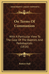 On Terms of Communion