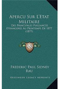Apercu Sur L'Etat Militaire