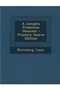 Complex Frobenius Theorem