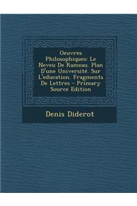 Oeuvres Philosophiques