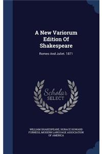 New Variorum Edition Of Shakespeare