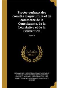 Proces-Verbaux Des Comites D'Agriculture Et de Commerce de La Constituante, de La Legislative Et de La Convention; Tome 3