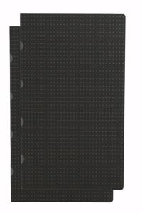 Black on Grey / Black on Grey (set of two) A5 Lined Notebooks