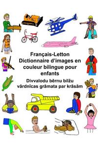 Français-Letton Dictionnaire d'images en couleur bilingue pour enfants
