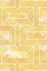 Yellow Watercolor Geometric Pattern Notebook