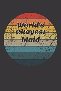 World's Okayest Maid Notebook