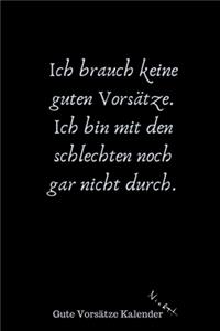 Gute Vorsätze Kalender
