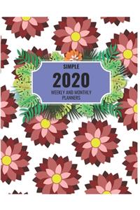 Simple 2020 Weekly And Monthly Planners