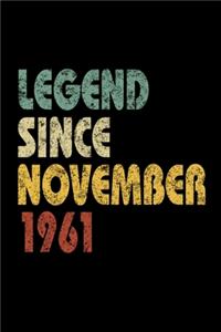 Legend Since November 1961