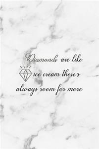 Diamonds Are Like Ice Cream There's Always Room For More