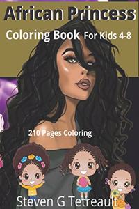 African Princess Coloring Book