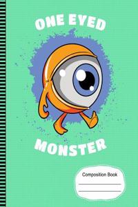 One Eyed Monster from Outer Space Composition Notebook