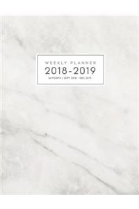 16 Month Weekly Planner 2018-2019